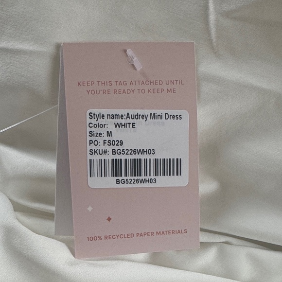 White Halter Dress - Picture 3 of 3